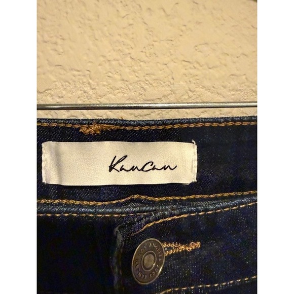 KanCan Jeans Women Size 2XL Dark Wash High Rise Flare Bootcut Denim Pants 2103 - Picture 3 of 7